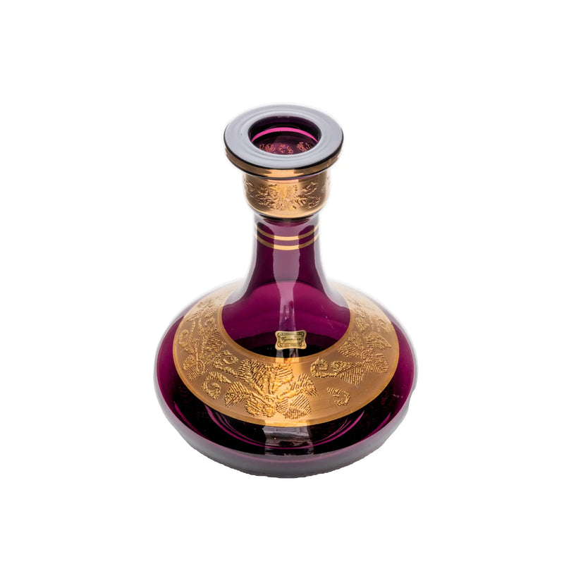 Egermann(エガーマン) Bottom Wide Shape Violet - 24K Gold Planted Leaf