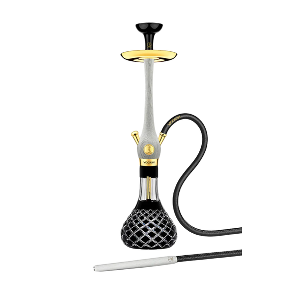 Wookah 24K Gold-Planted Check Black White Nox Set