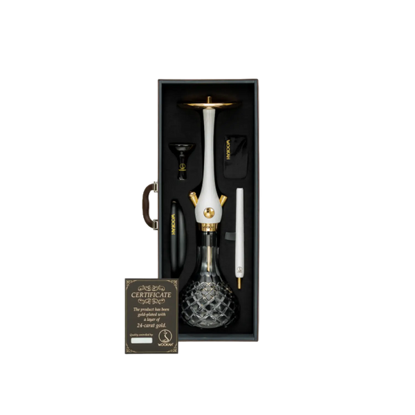 Wookah 24K Gold-Planted Check Black White Nox Set